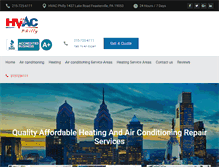 Tablet Screenshot of hvacphilly.com